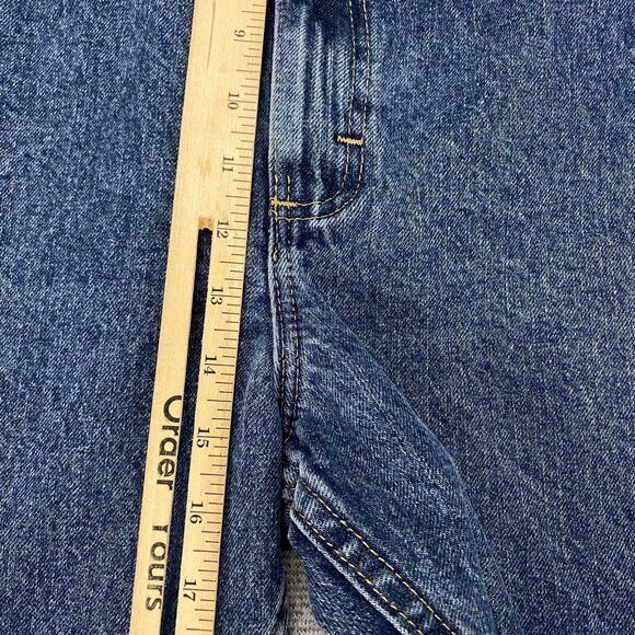 Wrangler Five Star Premium Denim Straight Leg Relaxed Fit Mens 50X30 Blue - Picture 5 of 16